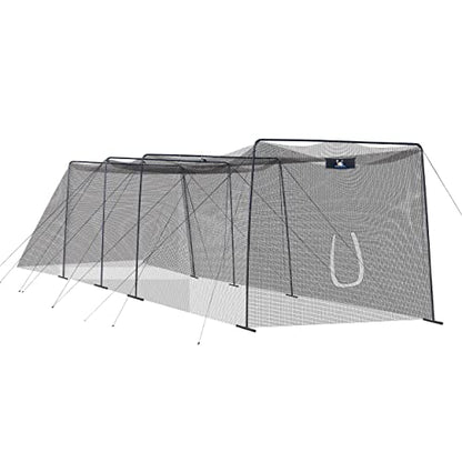 ANYTHING SPORTS Full 40 and 60 Foot Batting Cage. Perfect Baseball Batting Cage, Softball Batting Cage, Complete Package with Frame and Netting