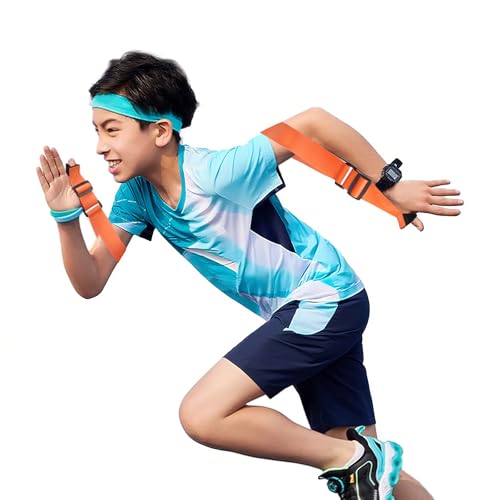 Arm Swing Trainer for Youth, Adjustable Nylon Running Arms Position for 90 Degrees - color: Orange