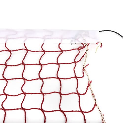 Badminton Net, Foldable Polypropylene 21ft Wide for Backyards Parks Beach Lawn, Outdoor Indoor Volleyball Badminton Tennis Replacement Net