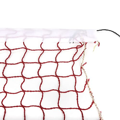 Badminton Net, Foldable Polypropylene 21ft Wide for Backyards Parks Beach Lawn, Outdoor Indoor Volleyball Badminton Tennis Replacement Net