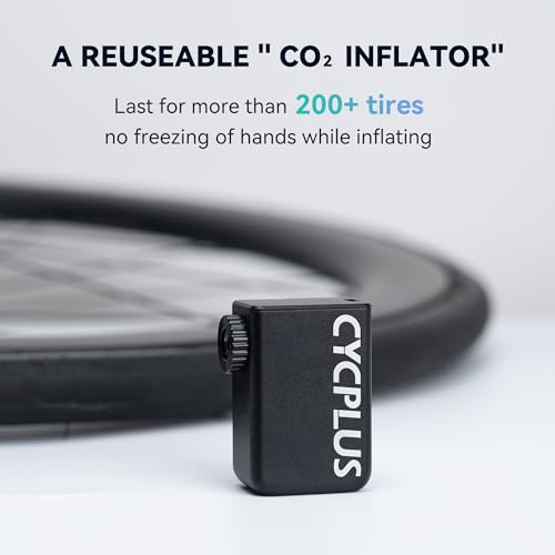 CYCPLUS AS2 Tiny Pump Bike Pump Portable Ultra-Mini 100PSI Electric Bicycle Pump Type-C Rechargeable Battery, No Pressure Display(Winner of The EUROBIKE Award 2023) - style: Black