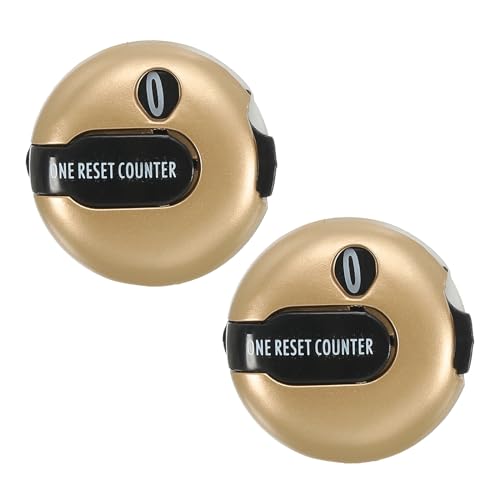 PATIKIL Golf Score Counter, Mini Golf Shot Stroke Attachment Counter Clicker Clip for Golfers Glove Bag - color: Gold Tone Black