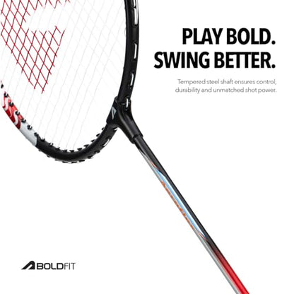 Boldfit Badminton Rackets Aluminium Badminton Racket with Full Cover Bag Standard Shuttle Bat Match Shuttle Bats Lightweight Badminton Shuttle Bat - Blue - style: Aeroflex 1