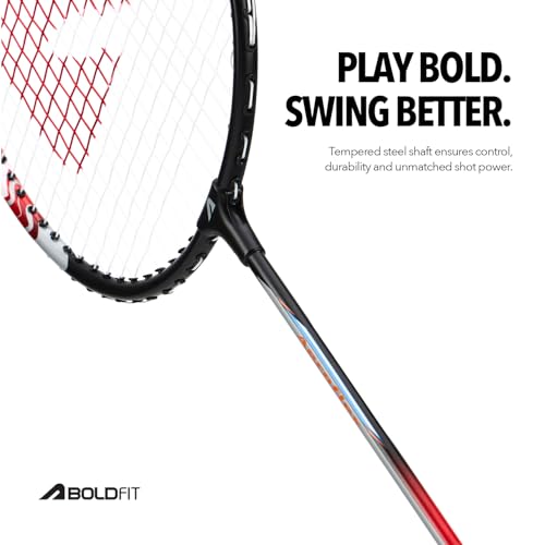Boldfit Badminton Rackets Aluminium Badminton Racket with Full Cover Bag Standard Shuttle Bat Match Shuttle Bats Lightweight Badminton Shuttle Bat - Blue - style: Aeroflex 2