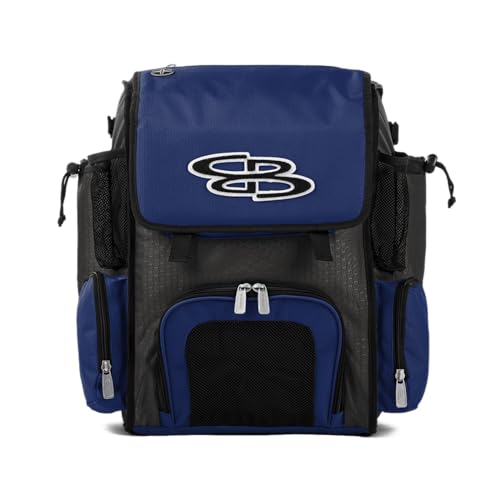 Boombah Superpack Mini Bat Pack - 8" x 12.5" x 18" - Multiple Colors - color: Charcoal/Royal Blue_C23