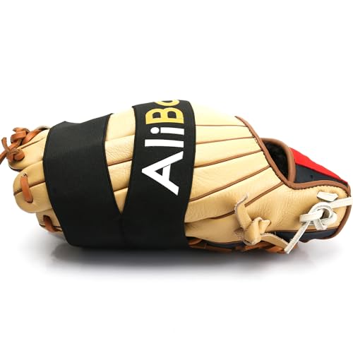 AliBall Baseball Glove Wrap, Softball and Baseball Glove Strap, Replace of Using Steam, Hot Water Break-in, Quickly Keep The Pocket Formed, Easy Quick to Put On and Take Off, Fit All Gloves