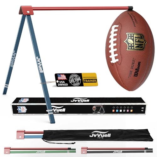 Football Kicking Holder Tee, Metals - Field Goal Kickoff Training Practice Stand Equipment Compatible with All Football Size, Kick Goal Posts Gear Accessories for Adult & Youth - color: Red Blue, size: 2-Pack