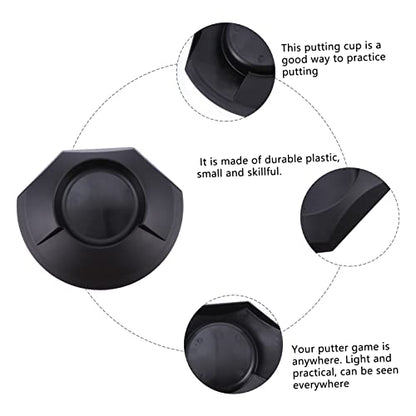 3pcs Golf Practice Disc Portable Putting Aid for Use Lightweight Training Device for All Ages for Home Office and Travel