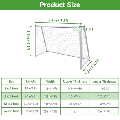 Soccer Net, Replacement Football Net Sports Soccer Goal Post Net Replacement for Sports Match Training