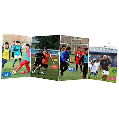 DECHOUS 10Pcs Soccer Training Spot Markers Reusable Roadblock Plate for Sports Durable Football Supplies for Gym Class Agility Drills