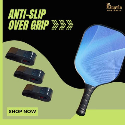 Over Grip [Pack of 3] Black, Anti Slip, Quick-Drying Tennis Racket Grip | Super Absorbent Sweat-Resistant Grip Tape | Sports Gear