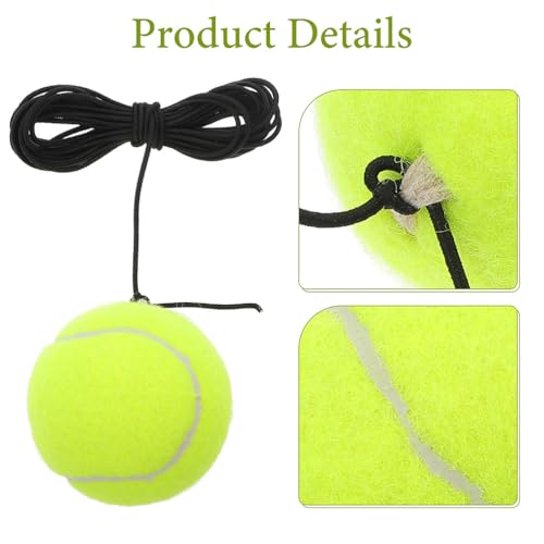 3 Pcs Tennis Trainer Rebound Ball with String for Solo Practice Lightweight Training Tennis Trainer Rebound Ball Indoor Train Device for Beginners and Adults