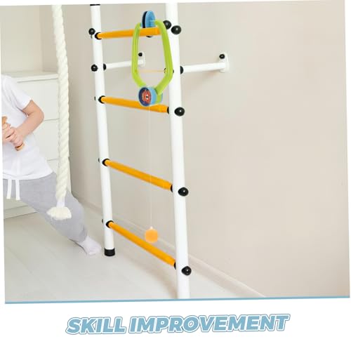 HANABASS Hanging Table Tennis Trainer for Adjustable Indoor Pong Training Device for Skill Enhancement Parent Interaction and Space Efficient Use School