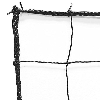 Just For Nets Soccer Backstop/Barrier Net, Black - size: 15 X 45