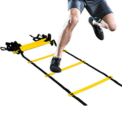 Agility Ladder Flexibility Speed Ladder, Sports Training Set,Fitness Jumping Ladder Footwork Sport Equipment,for Kids/Adults Outdoor Training(Size:8m)