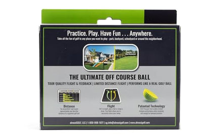 ALMOSTGOLF Limited Flight Practice Foam Golf Balls – Realistic Spin, Trajectory, & Accuracy Training - size: 10 Balls
