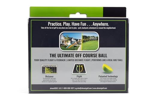ALMOSTGOLF Limited Flight Practice Foam Golf Balls – Realistic Spin, Trajectory, & Accuracy Training