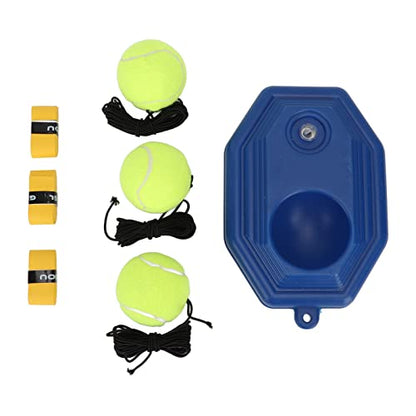 Tennis Practice Training Tool, Tennis Trainer Oversize Portable Tennis Practice Set Tennis Practice Training Tool for All Ages Beginners (2 Rackets 3 Balls)