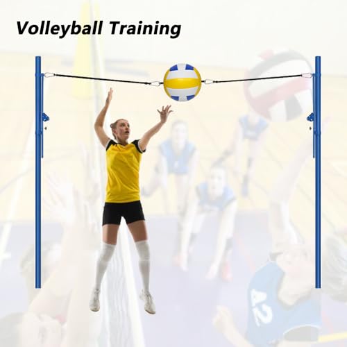 Volleyball Training Equipment Aid,Volleyball Spike Trainer,Suitable for Serving,Spike and Jump Training,Equipped with Elastic Ropes for Hanging and Practice Volley Ball.-Two Ear