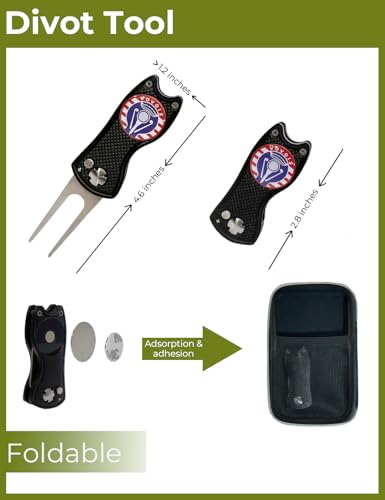 Golf Practical kit, Novice Golfer kit,Great Golf Accessory kit-Alignment Marking Tool,Divot Tool to Quickly get into Golf Training;Ball Marker,Multi Pattern, Fun to Increase Passion for Golf