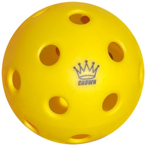 CROWN PICKLEBALL - High-Performance Indoor Pickleballs (3-Pack Lemon) Lemon (3-Pack)
