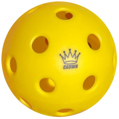 CROWN PICKLEBALL - High-Performance Indoor Pickleballs (3-Pack Lemon) Lemon (3-Pack)