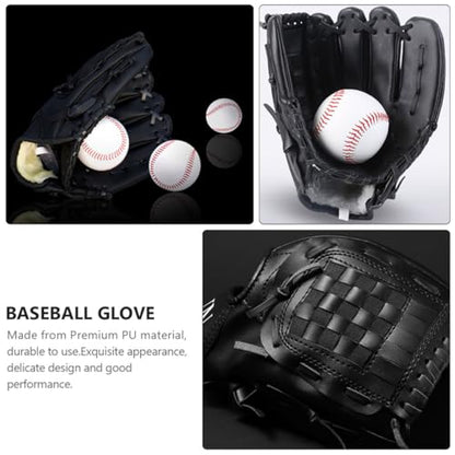 SHERCHPRY PU Baseball Glove Lightweight Infielder Pitcher Training Mitt for Youth Beginners Flexible Softball Fielding Hand Protection