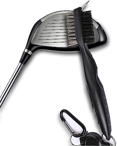 ATTRACTIVE Golf Towels, Microfiber Waffle Pattern Towels - Golf Club Brush with Cleaning (2 Green Towel+Black Brush) - color: Green