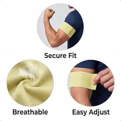 YOKIVE Captain Armbands, Elastic Armband Soccer Captain Arm Band - color: Gold