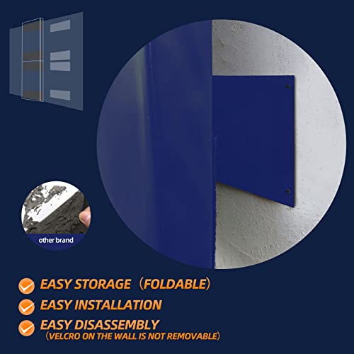 6FT HighGym Wall Paddings Basketball Court Wall Protection Pad - 2”Thick Foam Wall Mat Durable Protector for Wall-Mounted Basketball Hoops Garage Taekwondo(72" L x 20" W) - color: BLUE, style: 1 PACK