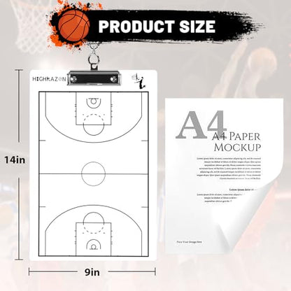 Basketball Coaches Clipboard,White Double-Sided Dry Erase Coach Clipboard, Basketball Whiteboard for Coaches, White Board with Marker for Coaches Gift - style: A-white