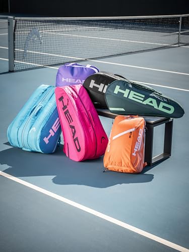 HEAD Tour Racquet Bag XL (12R) Tennis Bag - Holds Up to 12 Racquets, CCT+ Climate Control Technology, 3 Main Compartments, Shoe Pocket & Backpack Carry System - color: Orange