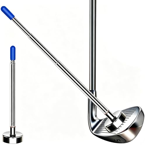 Golf Alignment Rods, Golf Alignment Stick Corrector Lie Angle Tool, Golf Swing Training Aids Aiming Stick - Golf Club Face Aim, Visualize and Align Your Golf Shot - color: 3-L-BLUE