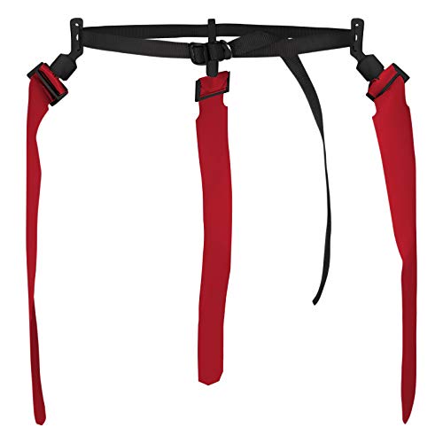 Champro Quick-Down Pop Football Flag Belt - color: Scarlet