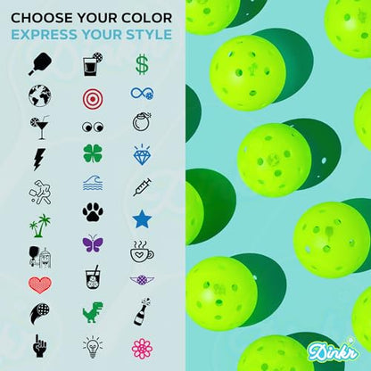 Dink Ink Pickleball Stamper – Fun Way to Mark Your Pickleballs | Great Gift for Pickleball Lovers | Easy to Use | No Mess | Long-Lasting Ink | Perfect Stocking Stuffer for The Holiday - color: Sip & Smash