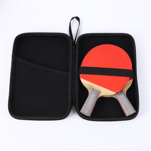 Pingpong Paddles Case Hard Shell Table Tennis Paddle Storage Bag Easy to Carry Great Lovers Pingpong Hard Case Bag for Training and Travel - color: Silver