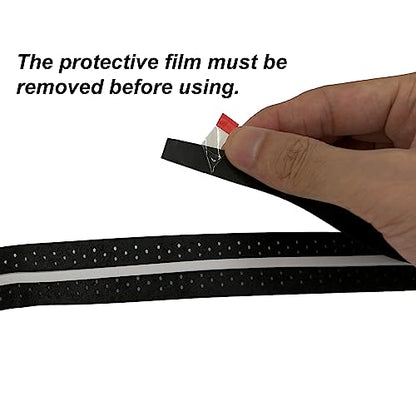 Senston New Rackets Grip Anti Slip Perforated Super Absorbent Tennis Overgrip Badminton Overgrip Pickleballs Overgrip - color: Black, style: Keel