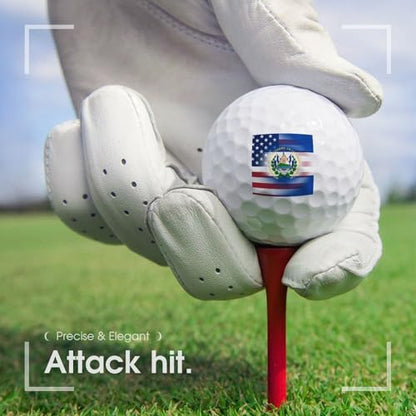 U.S. El Salvador Flag Custom Golf Balls Soft Practice Training Golf Balls for Men Women Indoor Or Outdoor Use