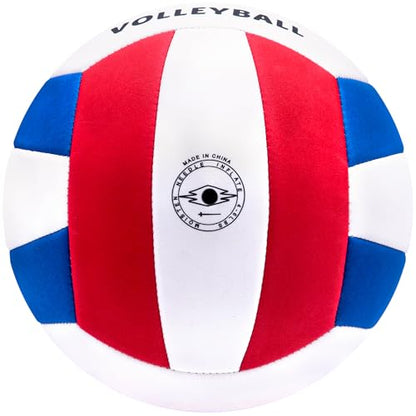 RUN2PEAK Light Soft Beginner Volleyball - Lightweight EVA Soft Foam Composite Cover Training Ball, Official Size 5 - Gentle on Arms, Safe for Indoor Play, Youth Practice, or Recreational Games