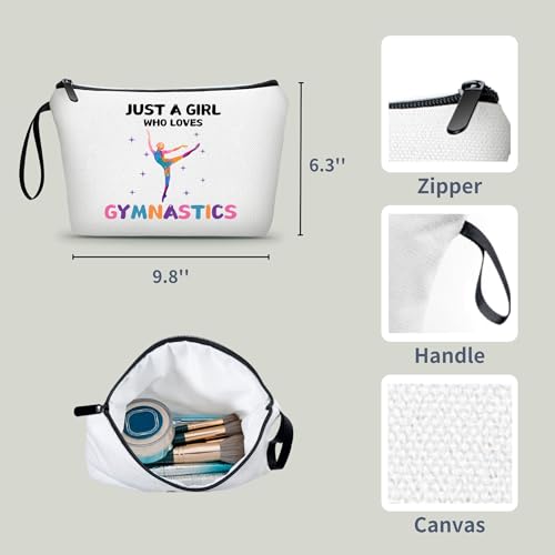 Gymnastics Cosmetic Bag, Travel & Daily Use, Gymnastics Theme, Multifunctional Makeup Bag, Gift for Girls & Women,Christmas - color: Gymnastics