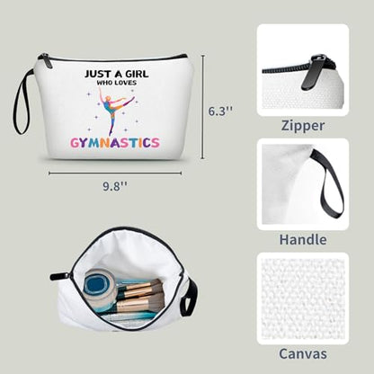 Gymnastics Cosmetic Bag, Travel & Daily Use, Gymnastics Theme, Multifunctional Makeup Bag, Gift for Girls & Women,Christmas - color: Gymnastics