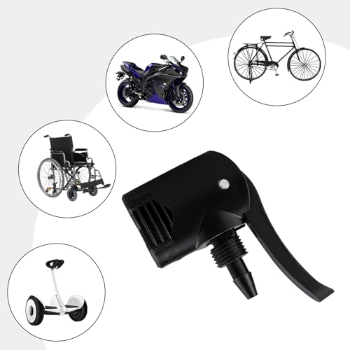 Double-Head Pump Adapter Valve, 3 in 1 Replacement Dual Head Air Pump Adapter Valve, Multi-Purpose Double Pump HeadHose Adapter Connector Bike Pump Double Head Nozzle