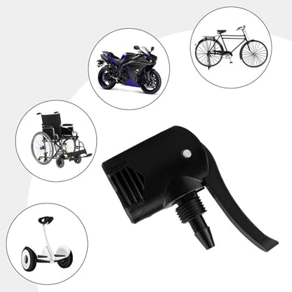 Double-Head Pump Adapter Valve, 3 in 1 Replacement Dual Head Air Pump Adapter Valve, Multi-Purpose Double Pump HeadHose Adapter Connector Bike Pump Double Head Nozzle