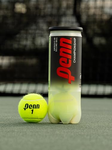Penn Championship Tennis Balls - Extra Duty Felt Pressurized Tennis Balls - 1 Can, 3 Balls