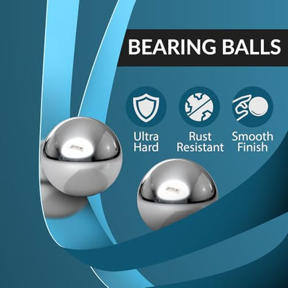 (3 Pieces) PGN - 1-1/16" Inch (27 mm) Pinball Replacement Steel Balls G100