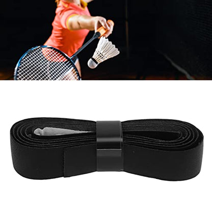 Agatige Leather Tennis Racket Grip Tape, Comfort Self Adhesive Tennis Grip Replacement Sweat Absorbing Racquet Overgrip Tape for Outdoor Playground Gym