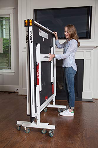 JOOLA Rally TL Professional MDF Indoor Ping Pong Table w/Quick Clamp Table Tennis Net & Post Set - 10 Minute Easy Assembly - Corner Ball Holders - Tournament Quality - Includes Playback Mode - size: 18mm
