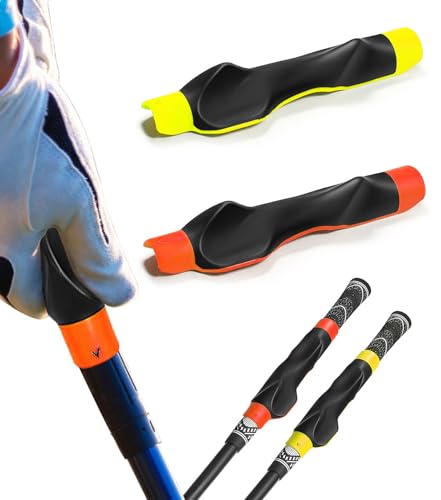 2 Pcs Golf Grip Trainer, Golf Training Aid Right Hand, Lightweight Golf Swing Trainer, Grip Trainer Golf Club to Help Train Correct Hand Position