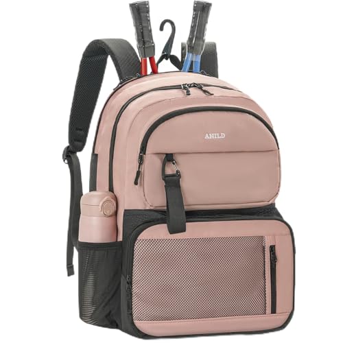 ANILD Tennis Bag Tennis Racket Backpack for 2 Rackets with Ventilated Shoe Compartment for Men & Women