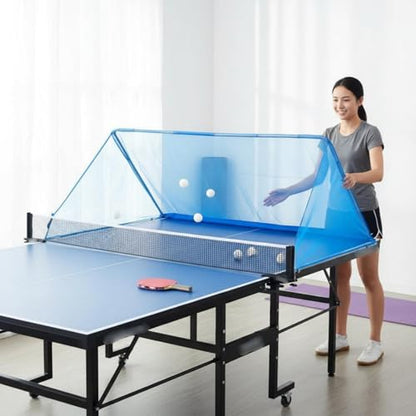 Table Tennis Return Net Adjustable Table Tennis Ball Collector Foldable Athletic Gear for Beginners